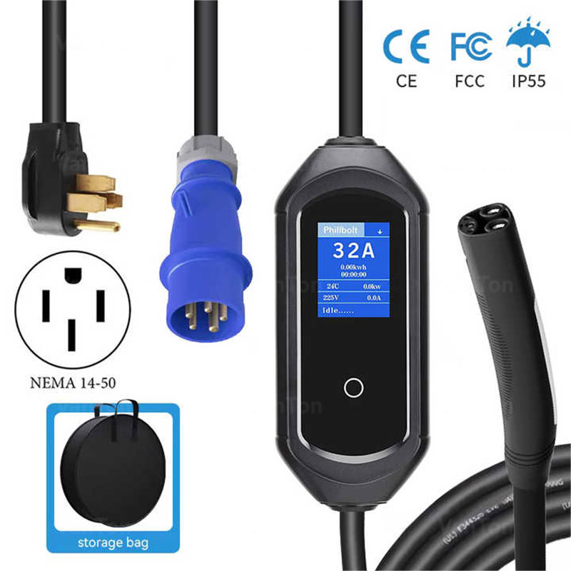Chargeur de voiture rapide Portable Tesla Type 1 Type 2 pour véhicule électrique EV, J1771